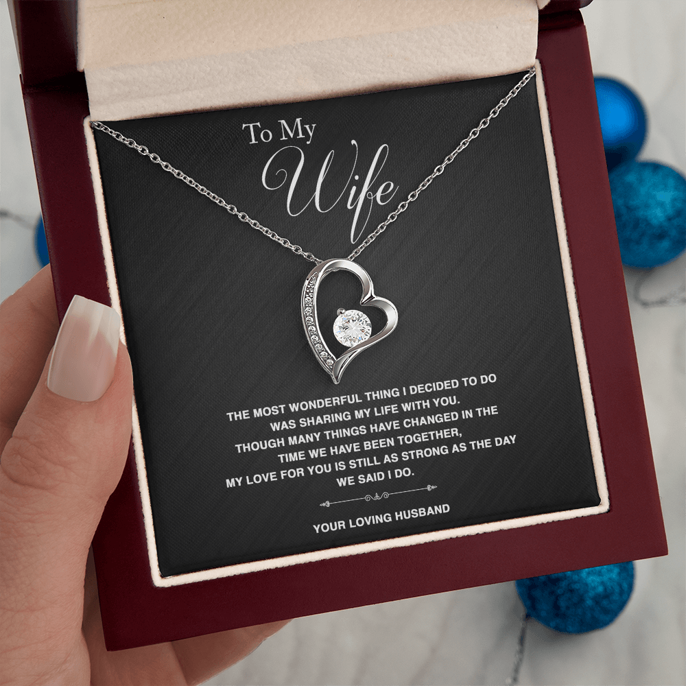 To Wife - "The Most Wonderful Thing" Necklace