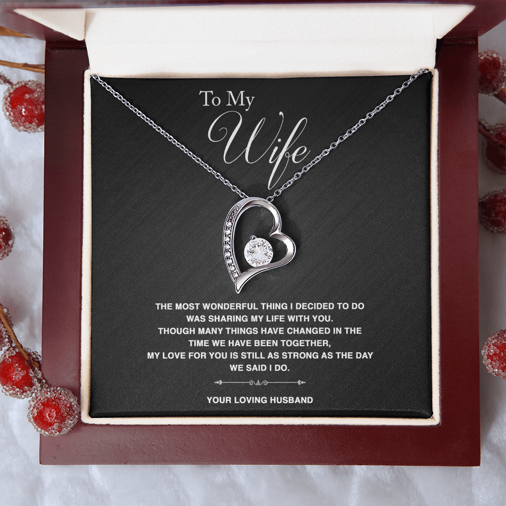 To Wife - "The Most Wonderful Thing" Necklace
