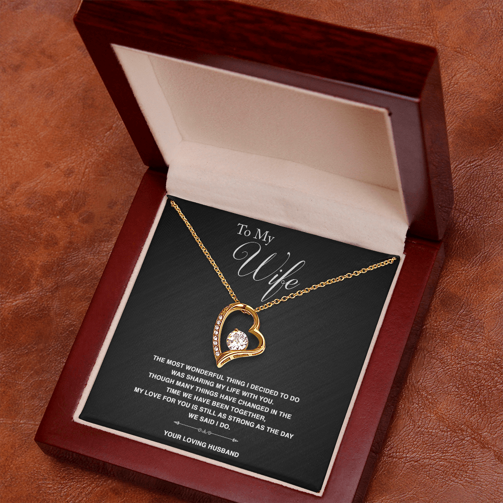 To Wife - "The Most Wonderful Thing" Necklace