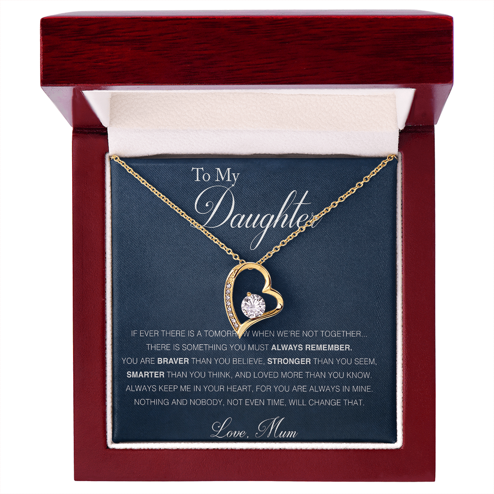 To Daughter - "Loved More Than you Know" Necklace