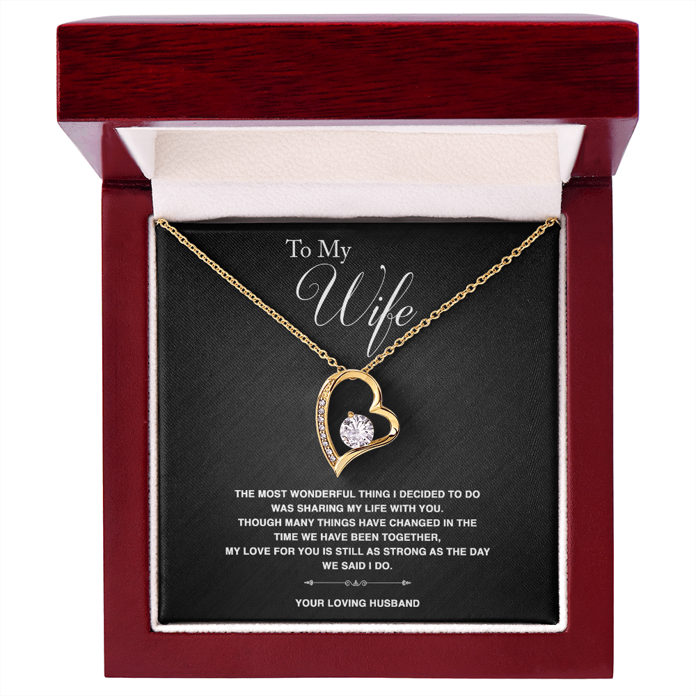 To Wife - "The Most Wonderful Thing" Necklace