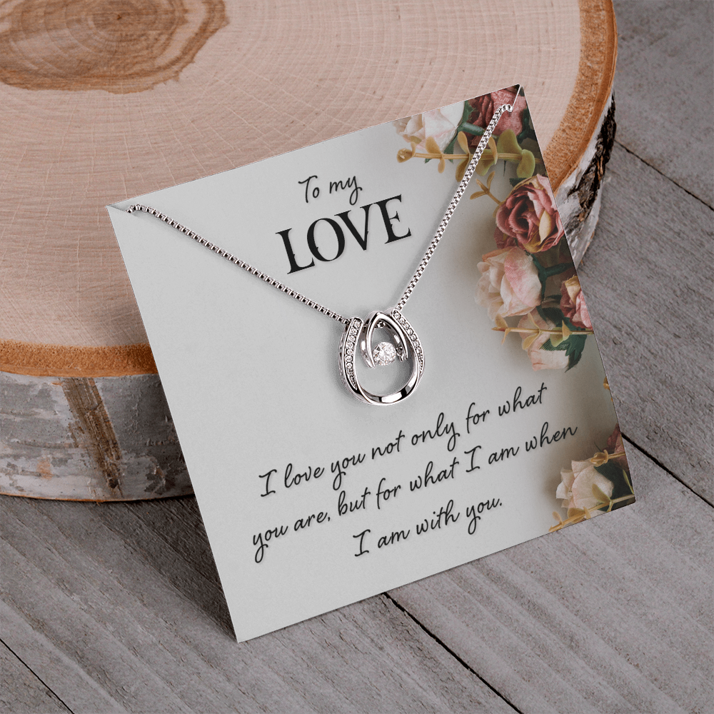 To Wife - "When I Am With You" Necklace