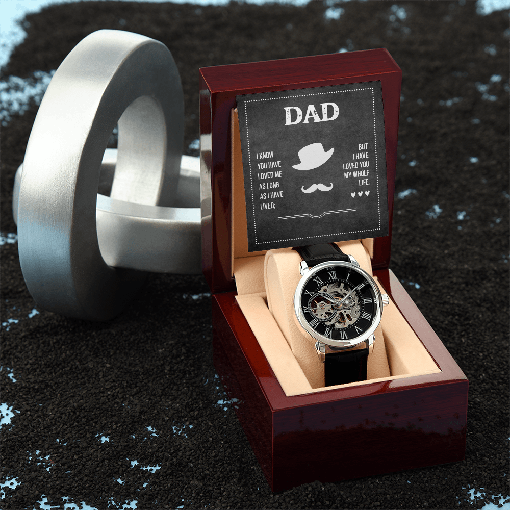To Dad - "My Whole Life" Openwork Watch