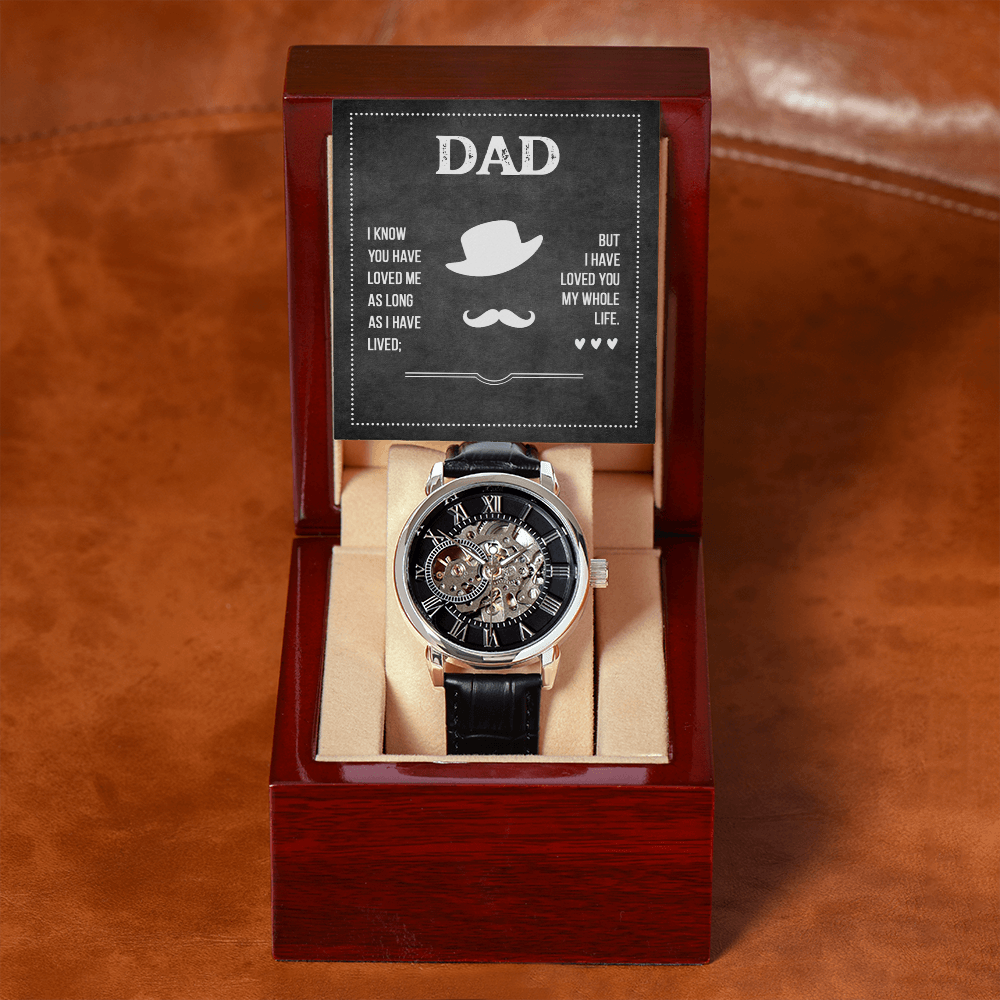 To Dad - "My Whole Life" Openwork Watch