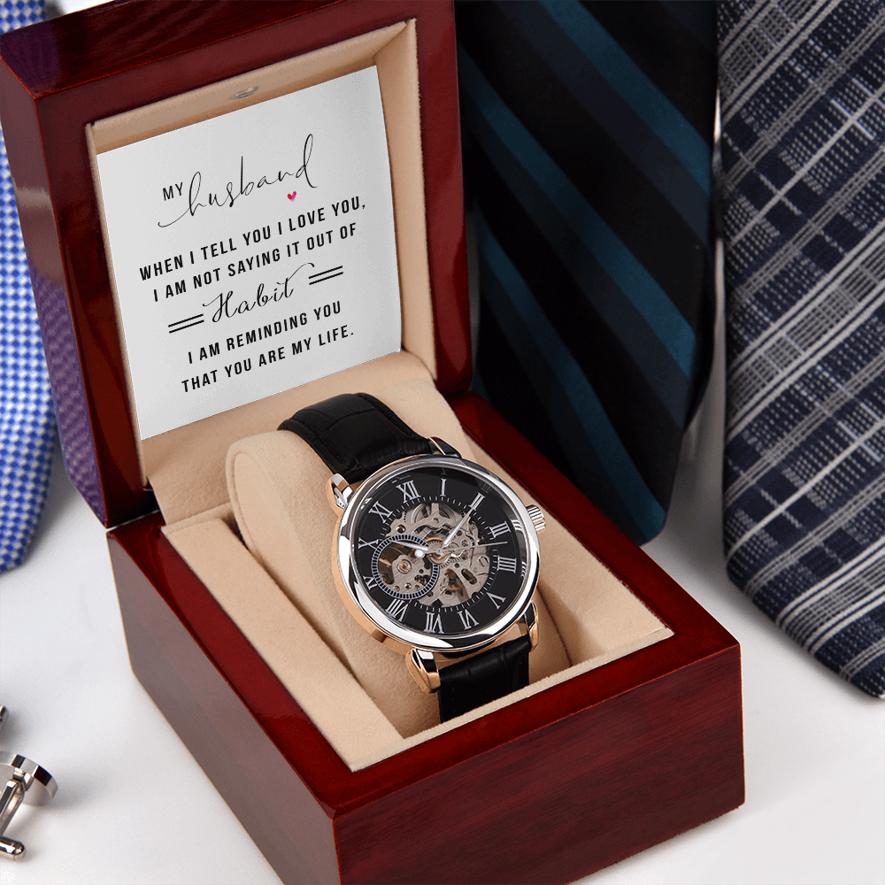To Him - "You Are My Life" Openwork Watch