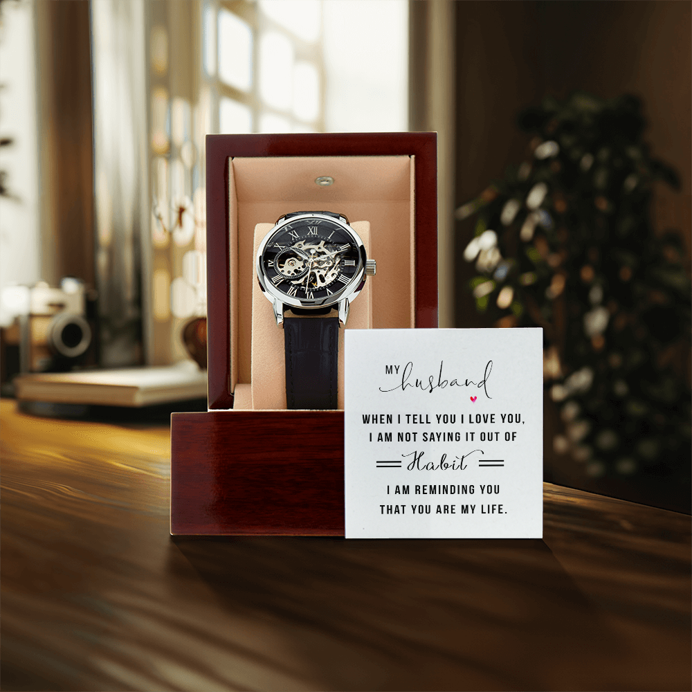 To Him - "You Are My Life" Openwork Watch