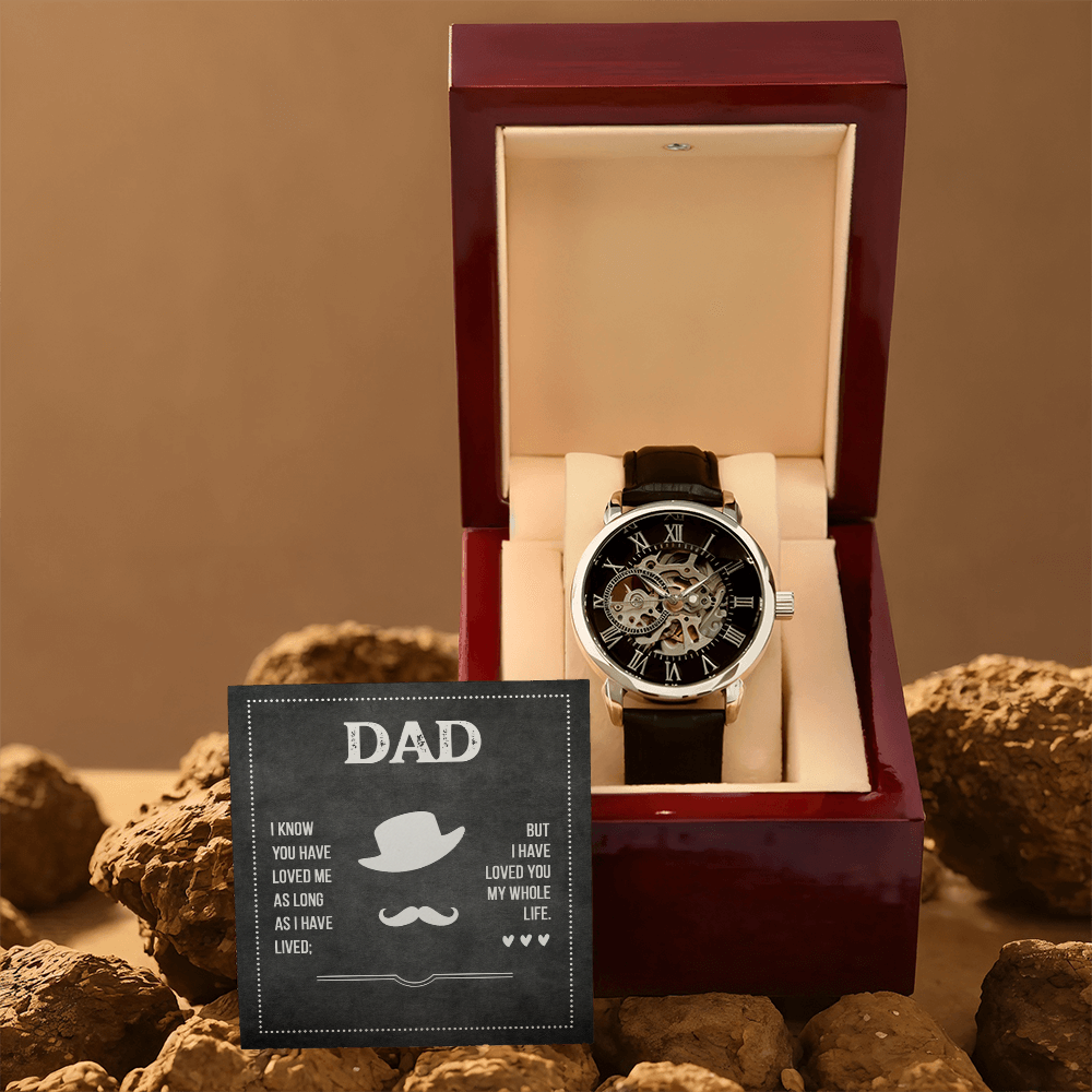 To Dad - "My Whole Life" Openwork Watch