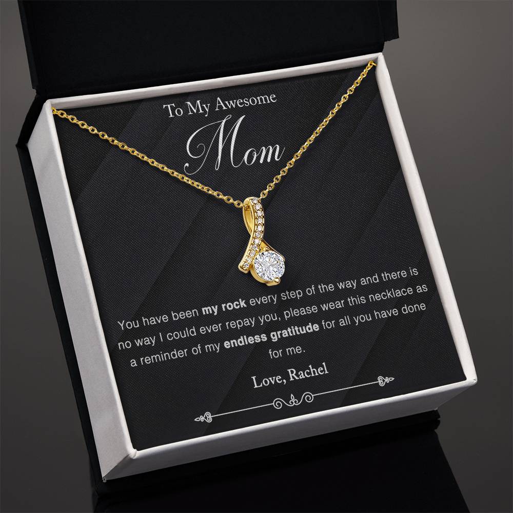 Customized To Mom - "My Rock" Necklace