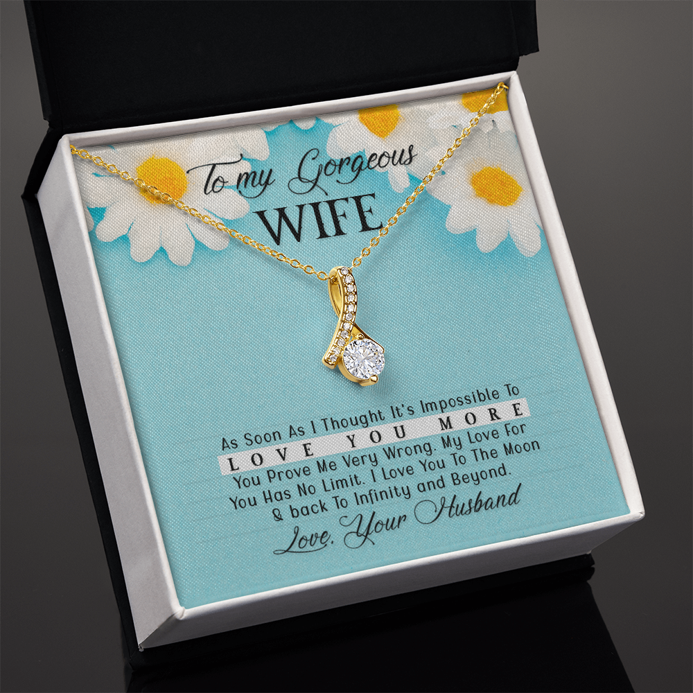 To Wife - "Love You More" Necklace