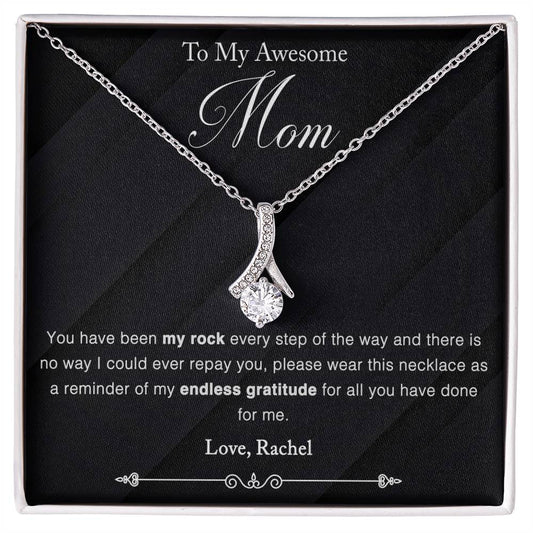 Customized To Mom - "My Rock" Necklace