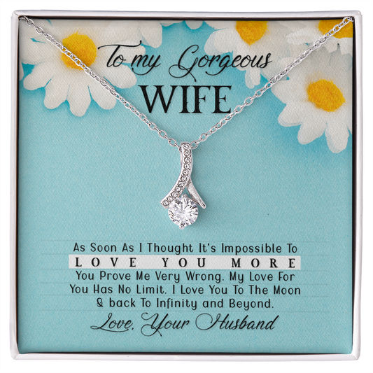 To Wife - "Love You More" Necklace