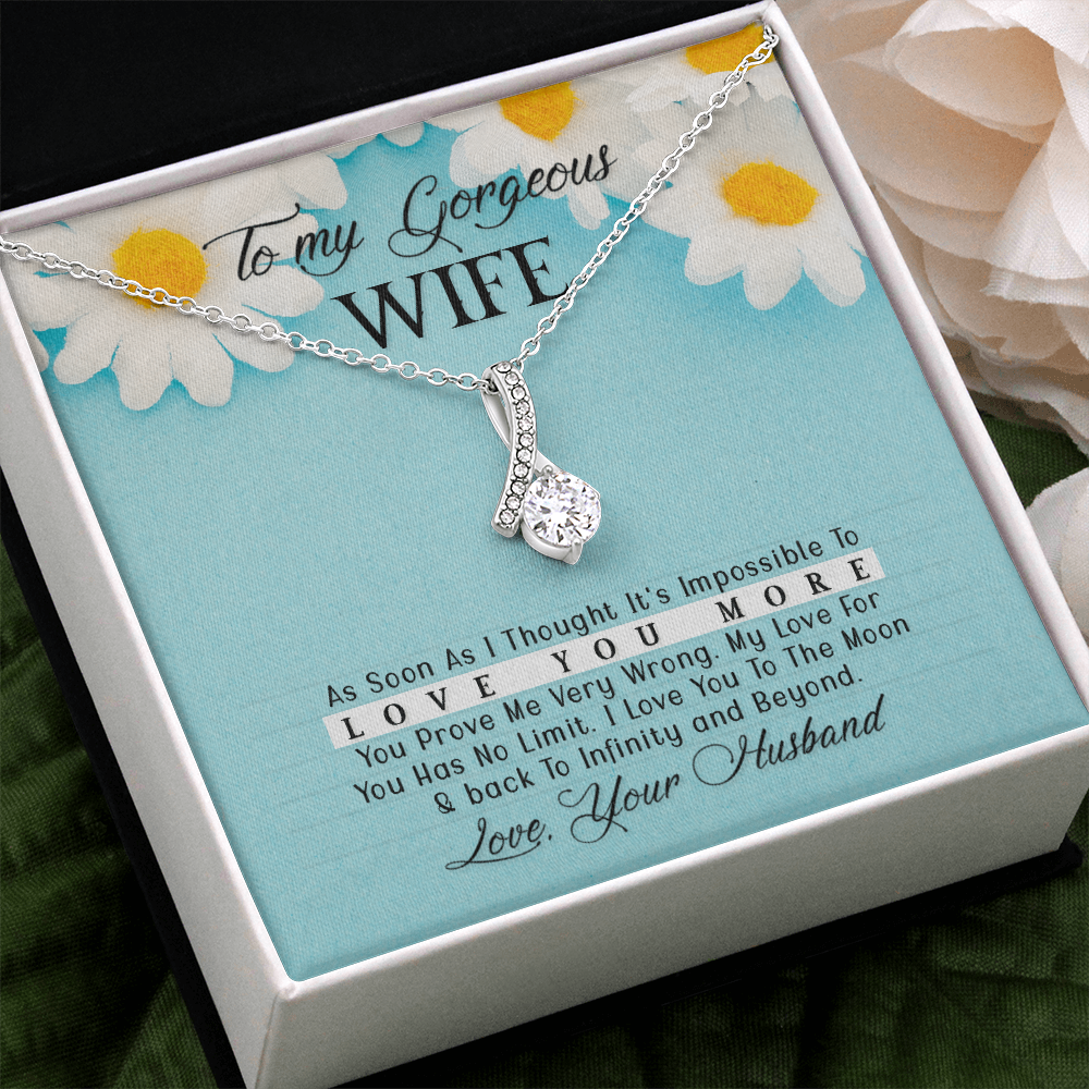 To Wife - "Love You More" Necklace