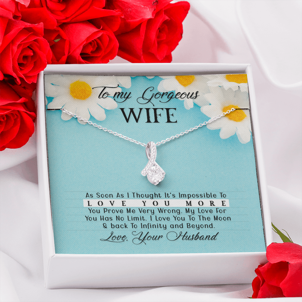 To Wife - "Love You More" Necklace