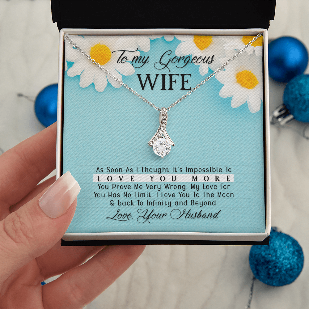 To Wife - "Love You More" Necklace