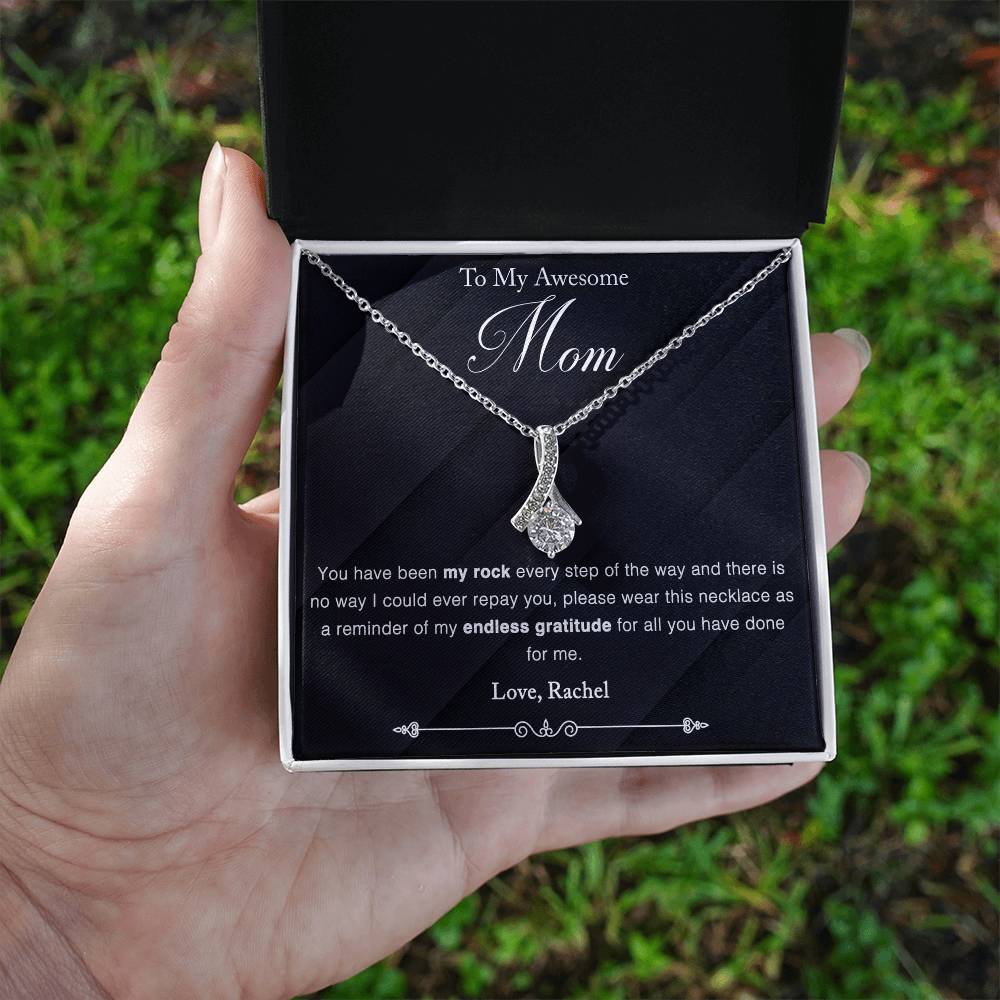 Customized To Mom - "My Rock" Necklace