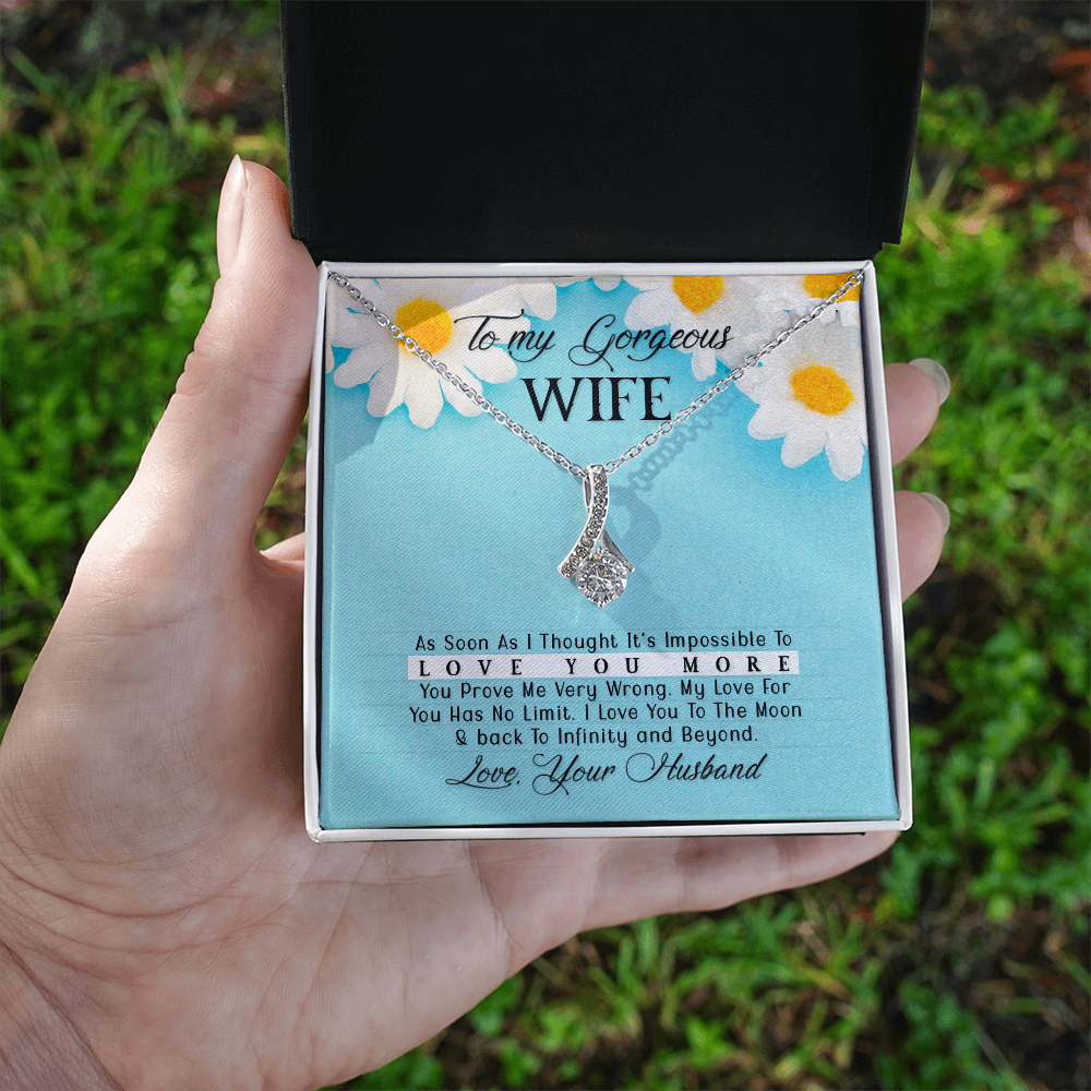 To Wife - "Love You More" Necklace