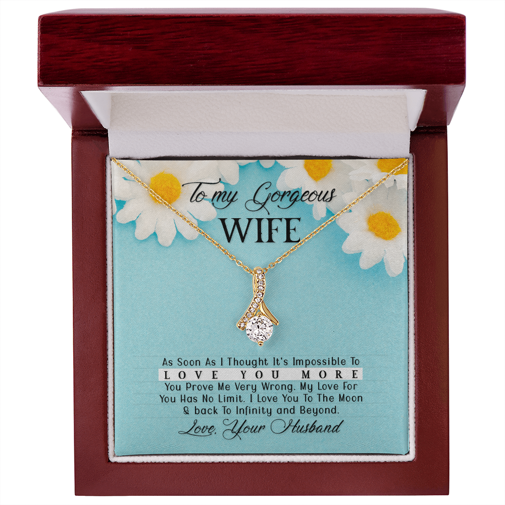 To Wife - "Love You More" Necklace