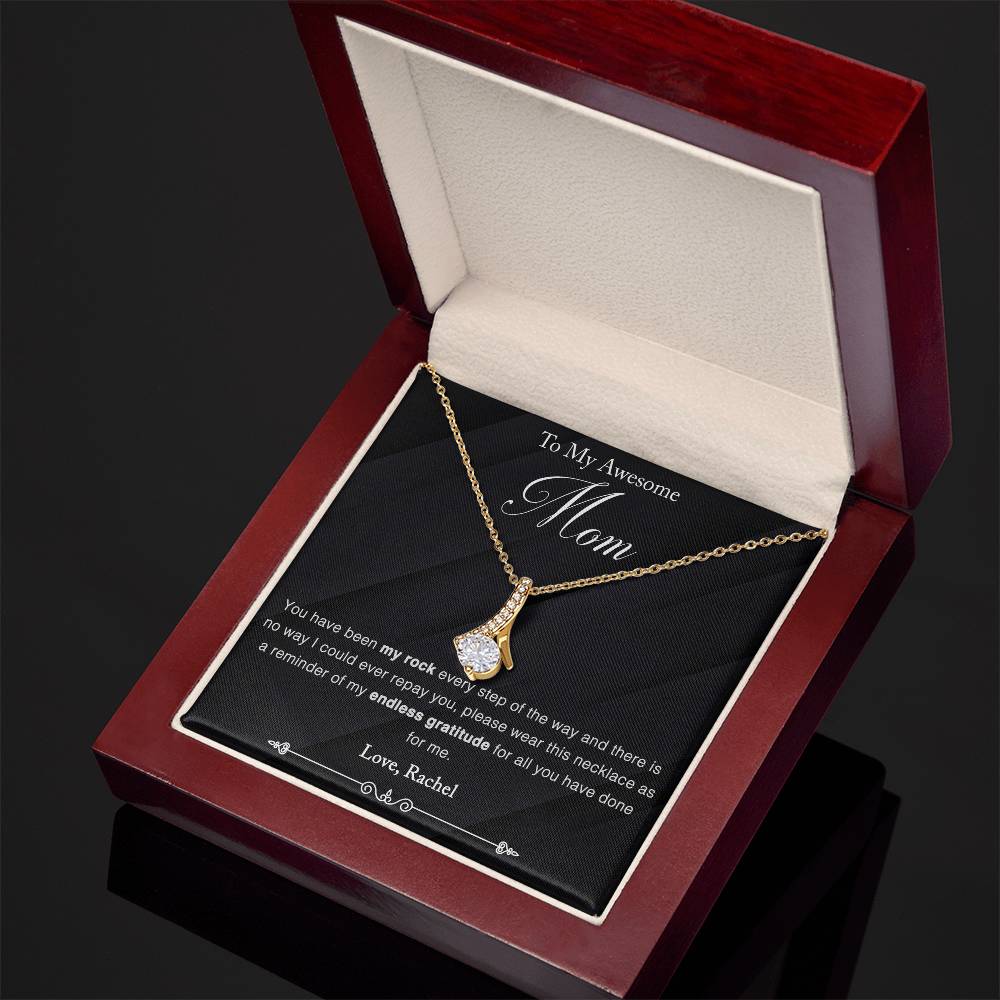 Customized To Mom - "My Rock" Necklace