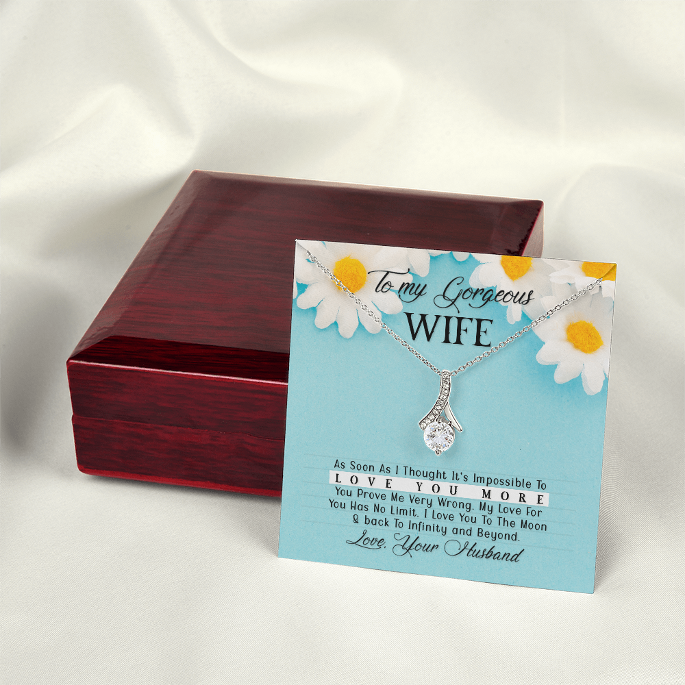 To Wife - "Love You More" Necklace
