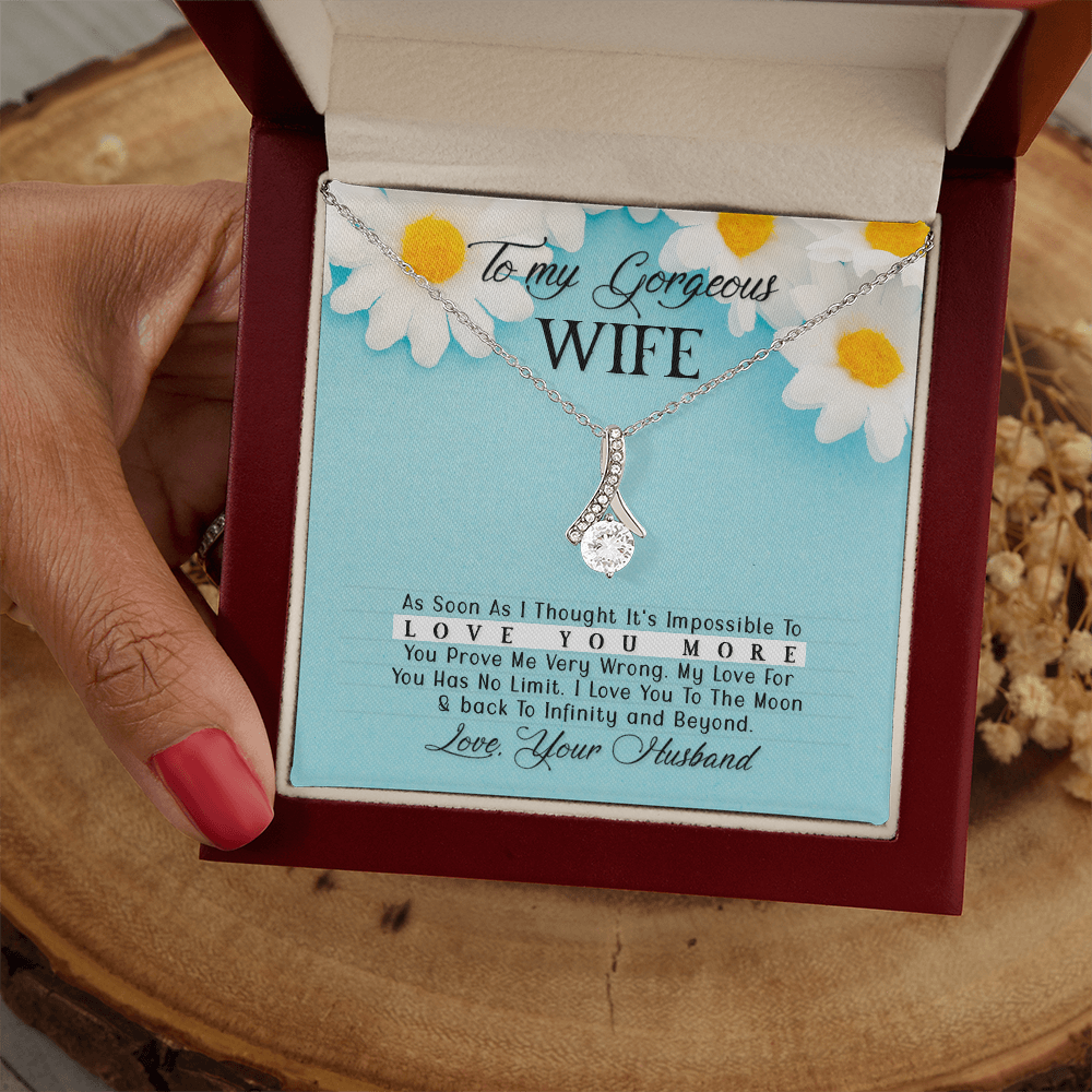 To Wife - "Love You More" Necklace