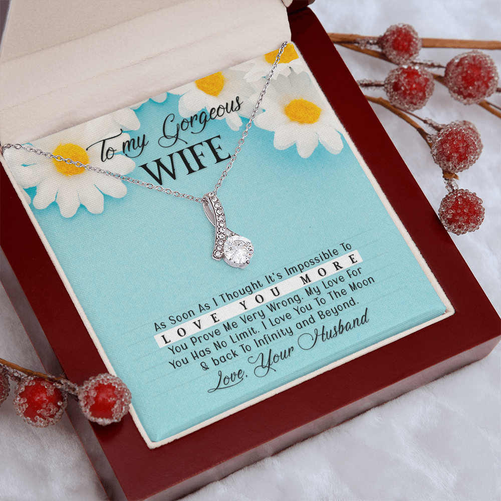 To Wife - "Love You More" Necklace