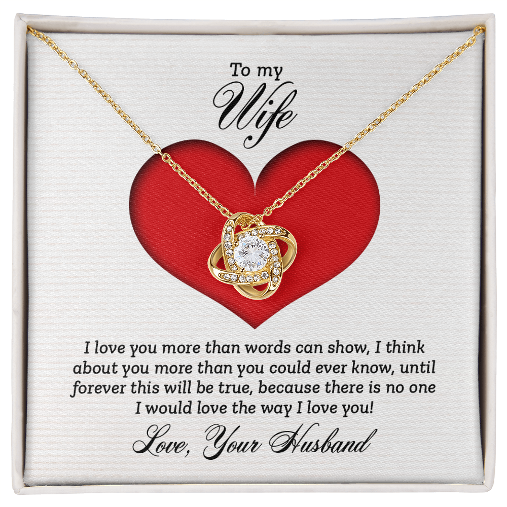 To Wife - "The Way I Love You" Necklace
