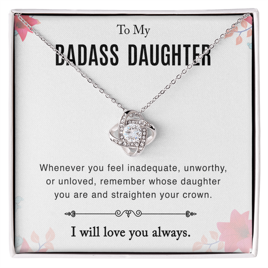 To Daughter - "Straighten Your Crown" Necklace