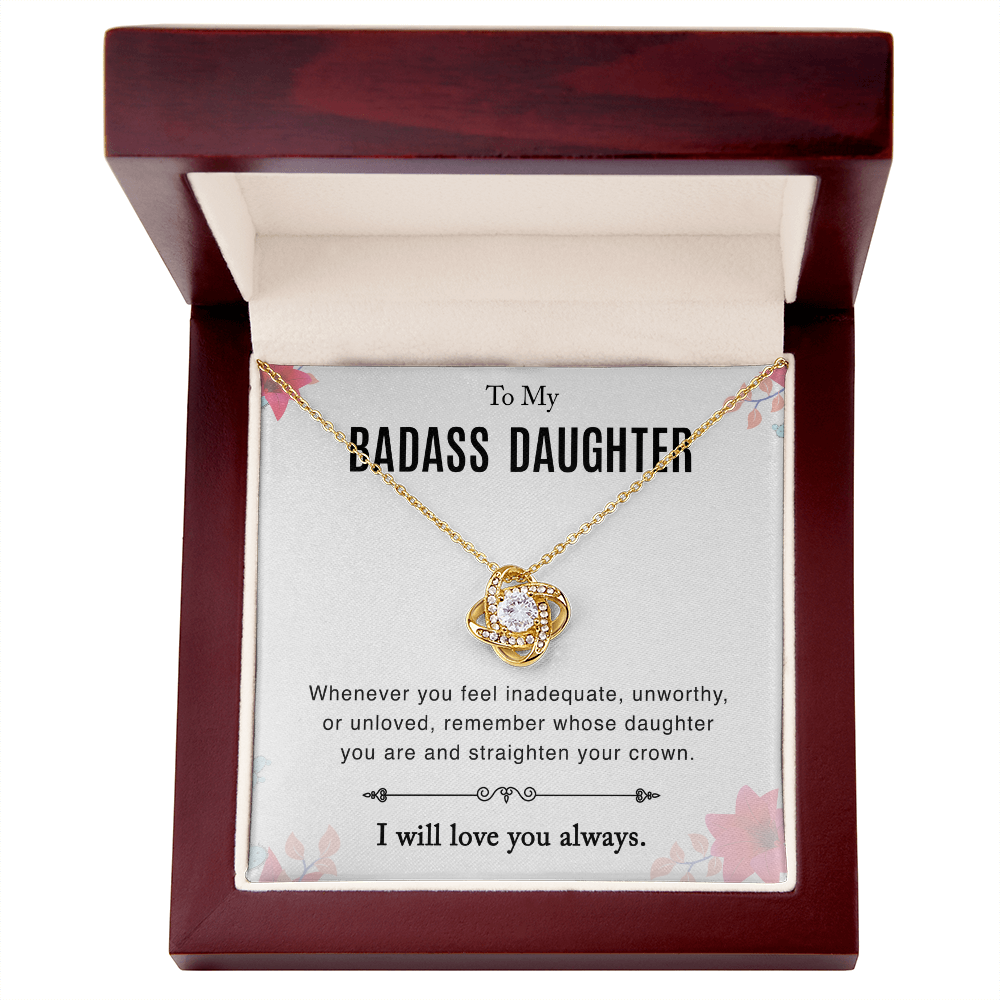 To Daughter - "Straighten Your Crown" Necklace