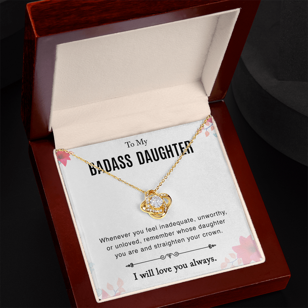 To Daughter - "Straighten Your Crown" Necklace