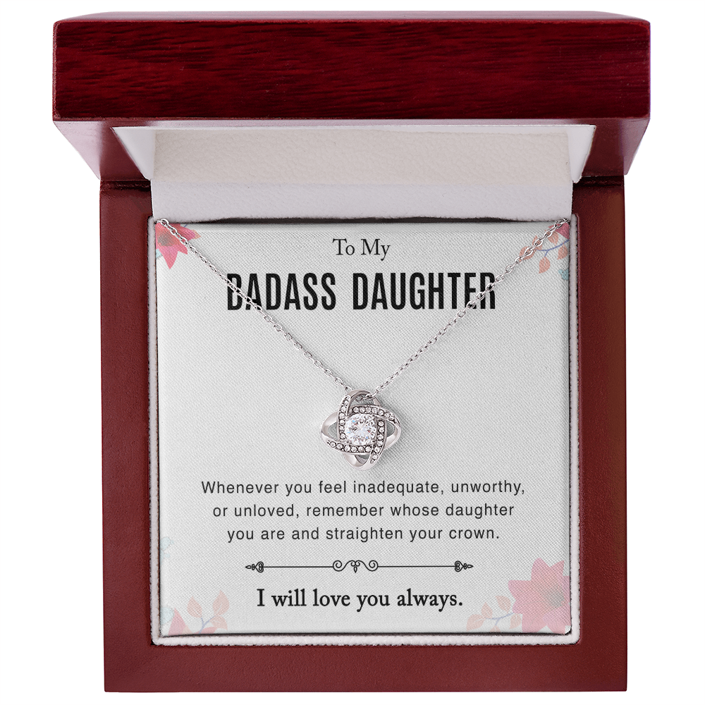 To Daughter - "Straighten Your Crown" Necklace