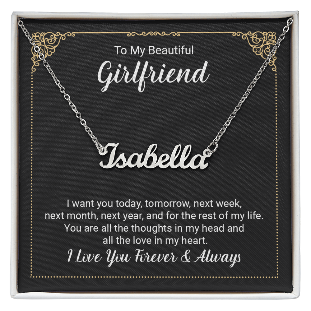 To Girlfriend - "The Love In My Heart" Necklace