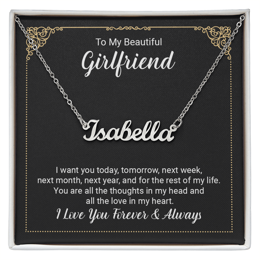 To Girlfriend - "The Love In My Heart" Necklace