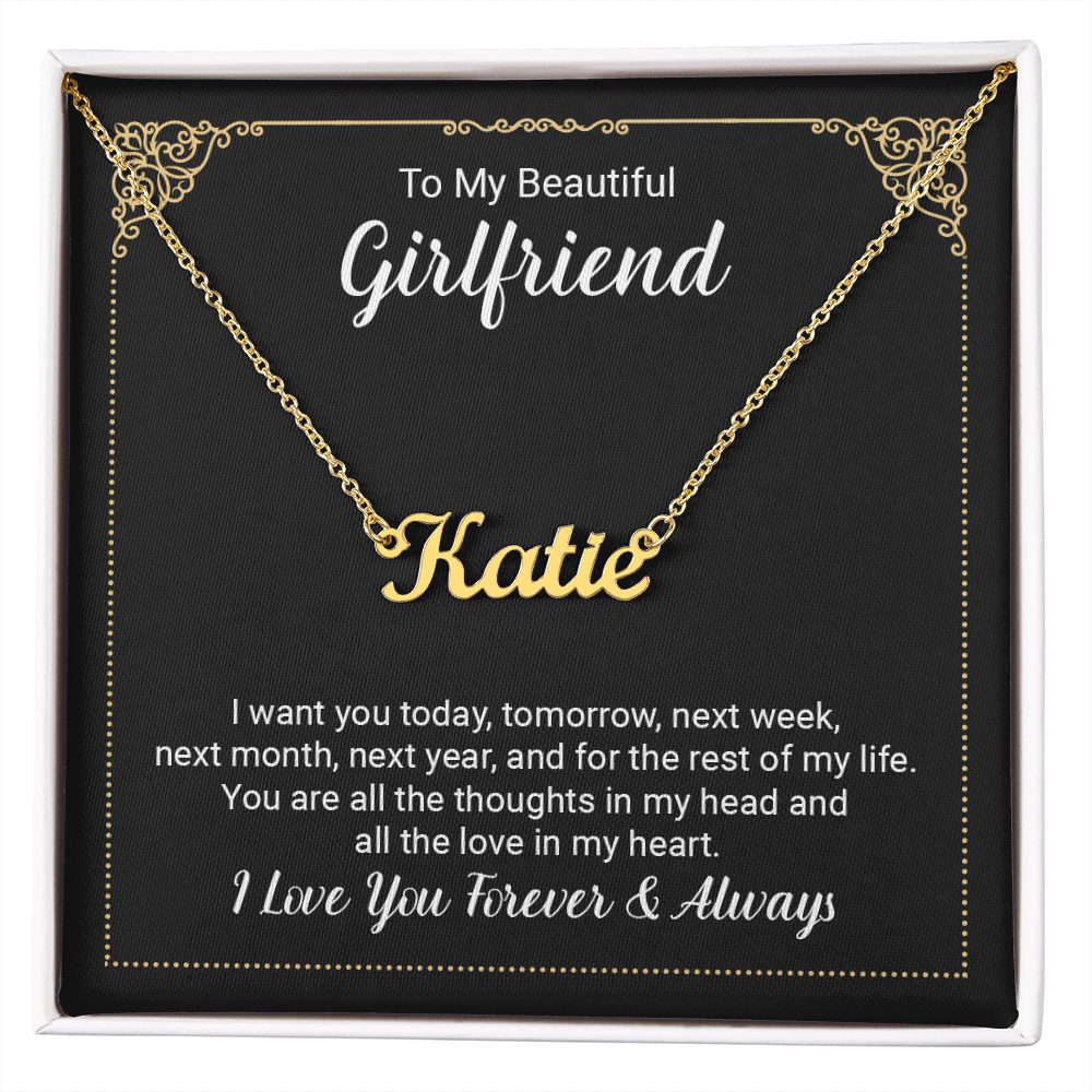 To Girlfriend - "The Love In My Heart" Necklace