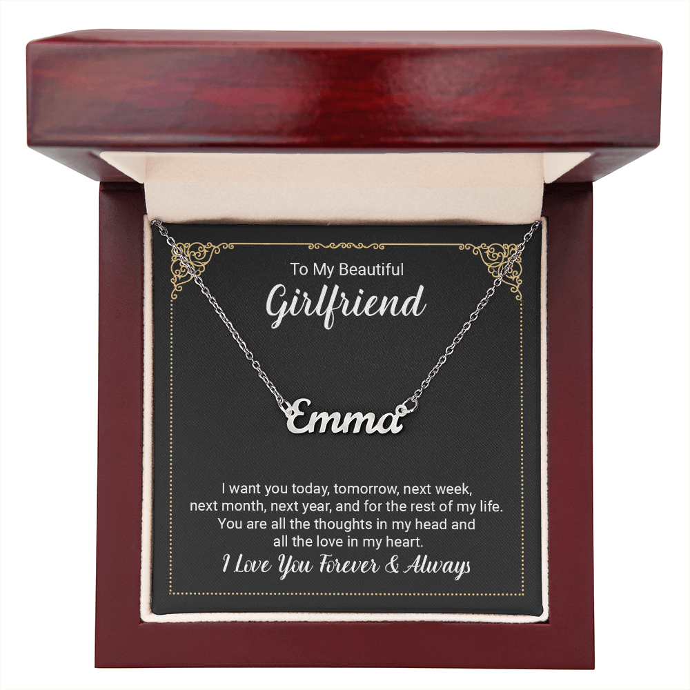 To Girlfriend - "The Love In My Heart" Necklace