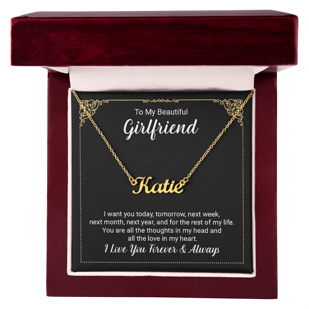 To Girlfriend - "The Love In My Heart" Necklace