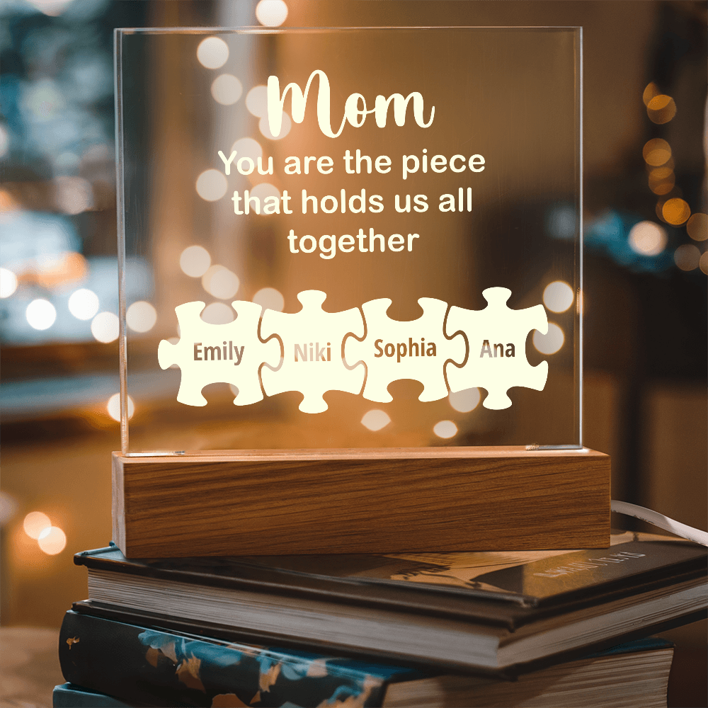 Customized To Mom - "Hold Us Together" Acrylic Plaque