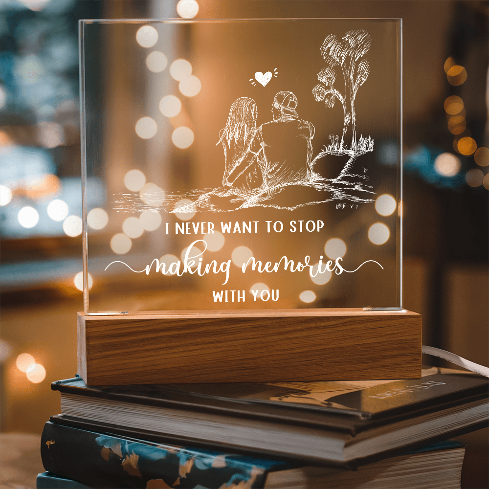 To Him - "Making Memories With You" Acrylic Plaque