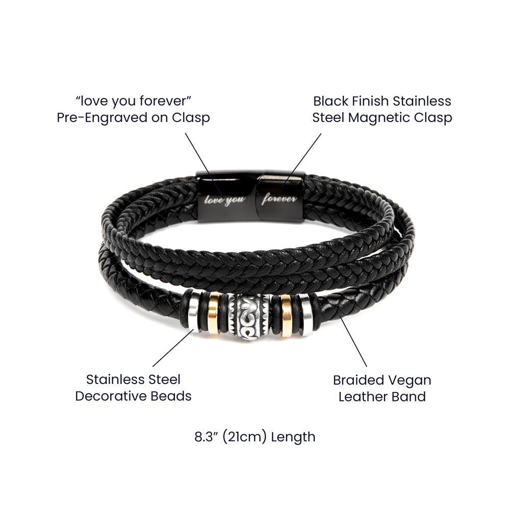 To Dad - "Your Love Wraps Around Me" Bracelet