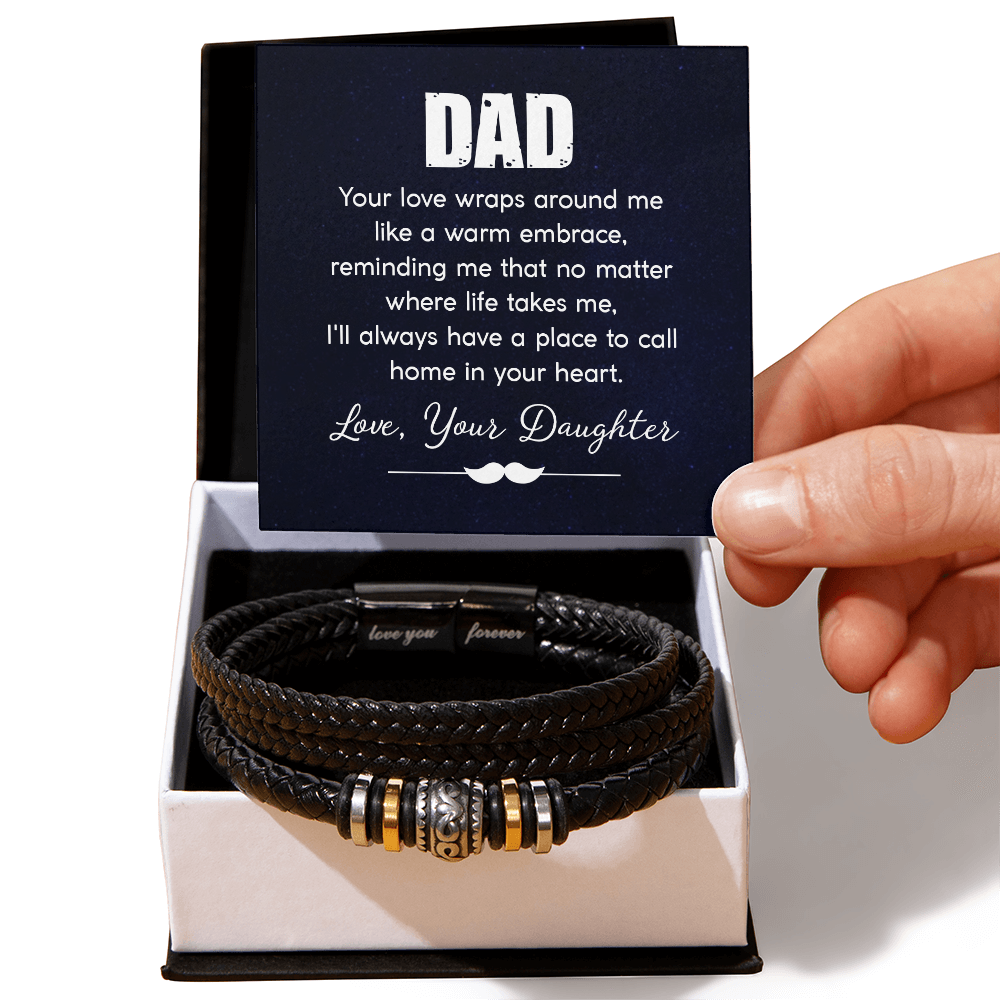 To Dad - "Your Love Wraps Around Me" Bracelet