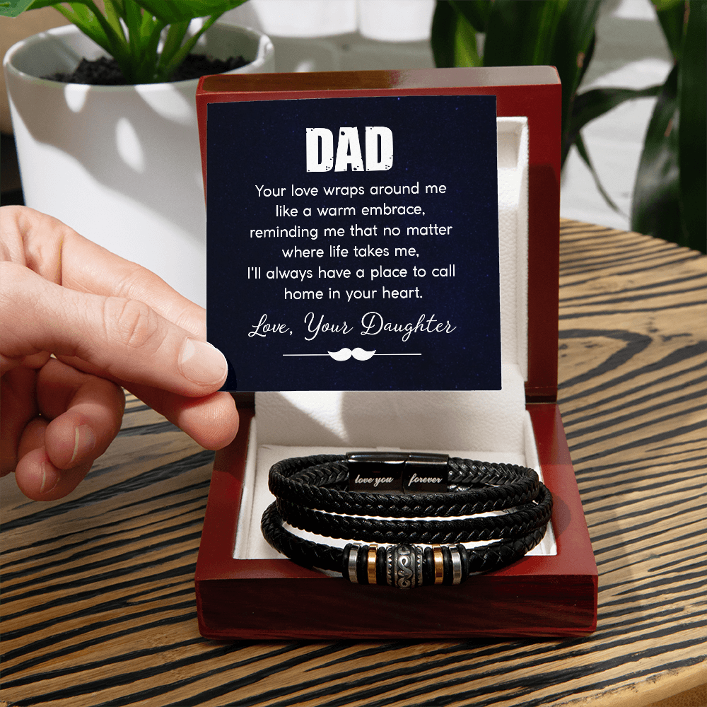 To Dad - "Your Love Wraps Around Me" Bracelet