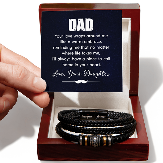 To Dad - "Your Love Wraps Around Me" Bracelet