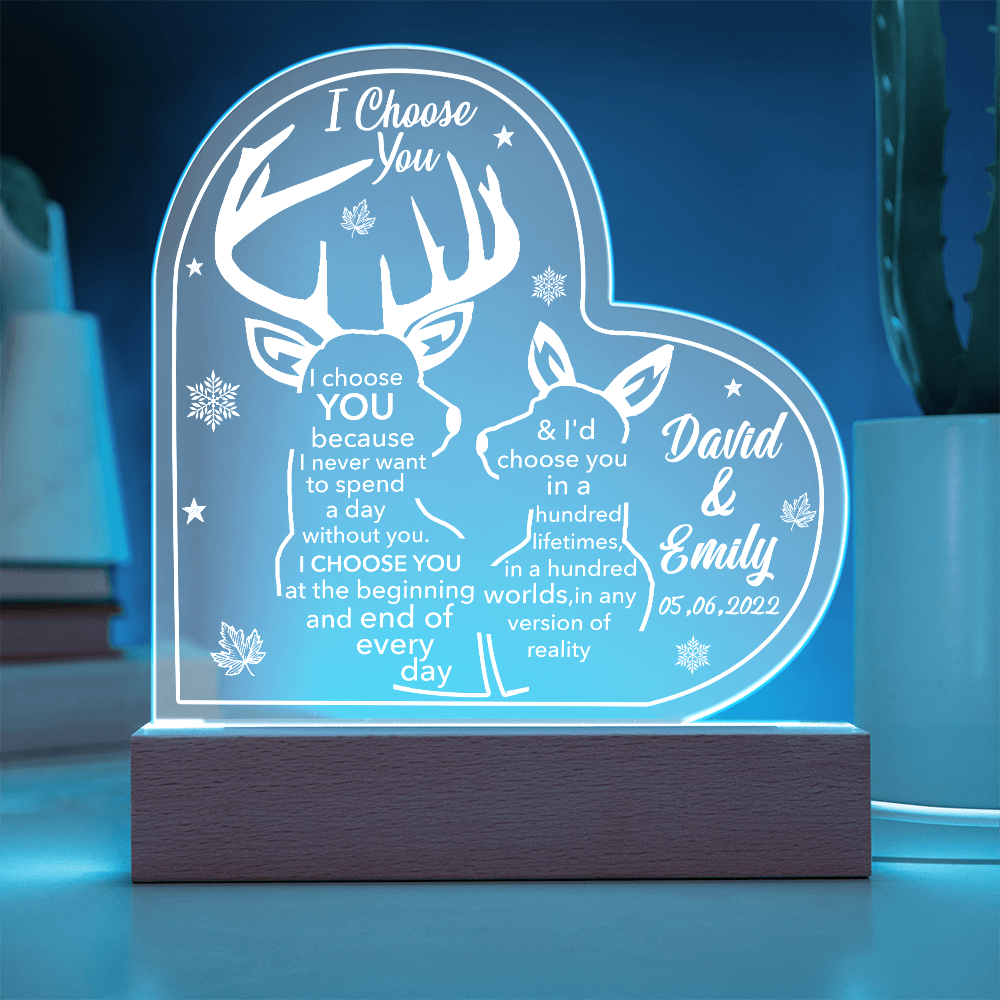 To Him - "I Choose You" Acrylic Plaque