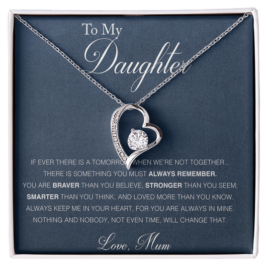 To Daughter - "Loved More Than you Know" Necklace