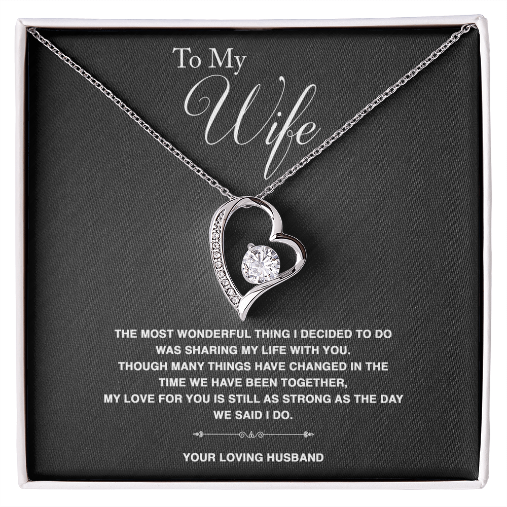 To Wife - "The Most Wonderful Thing" Necklace