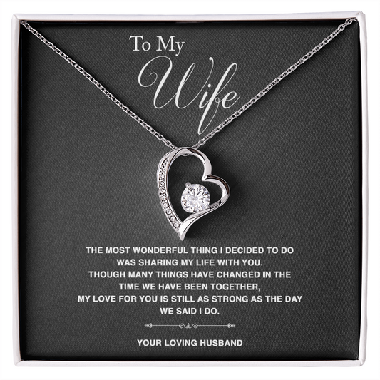 To Wife - "The Most Wonderful Thing" Necklace