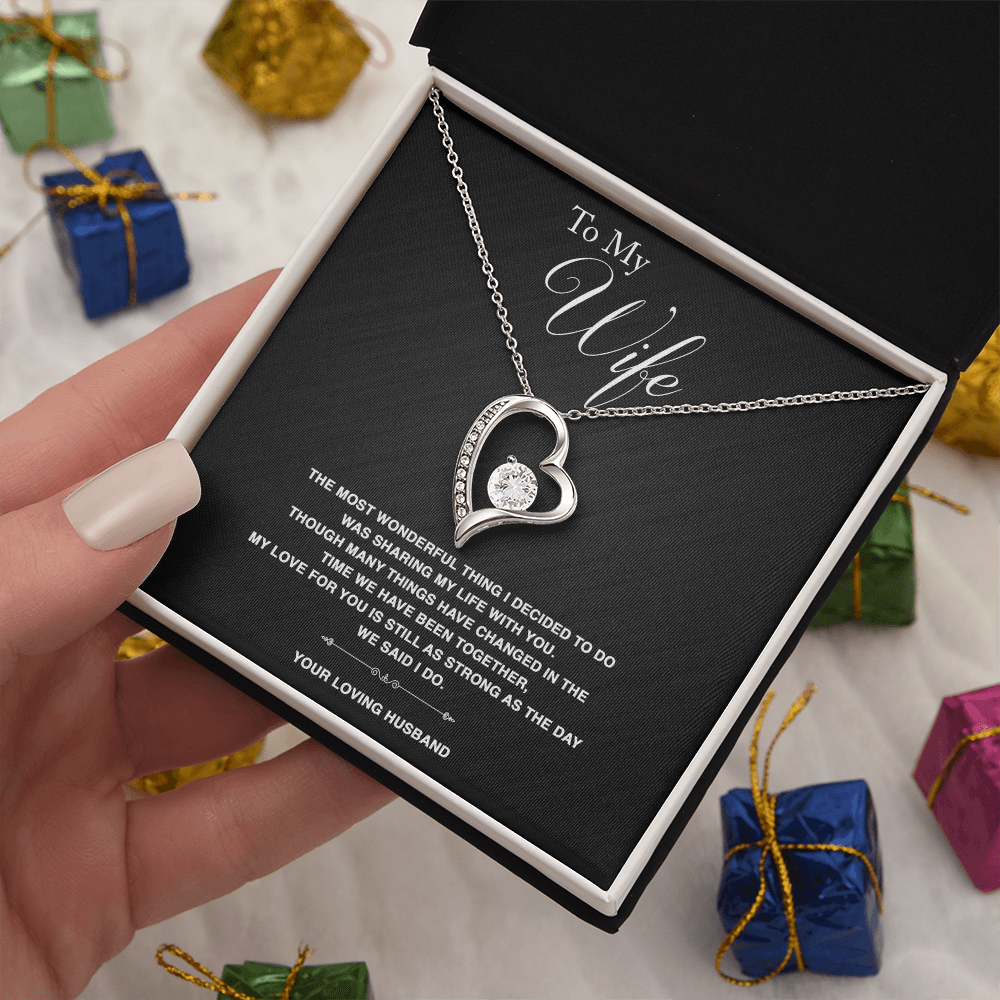 To Wife - "The Most Wonderful Thing" Necklace
