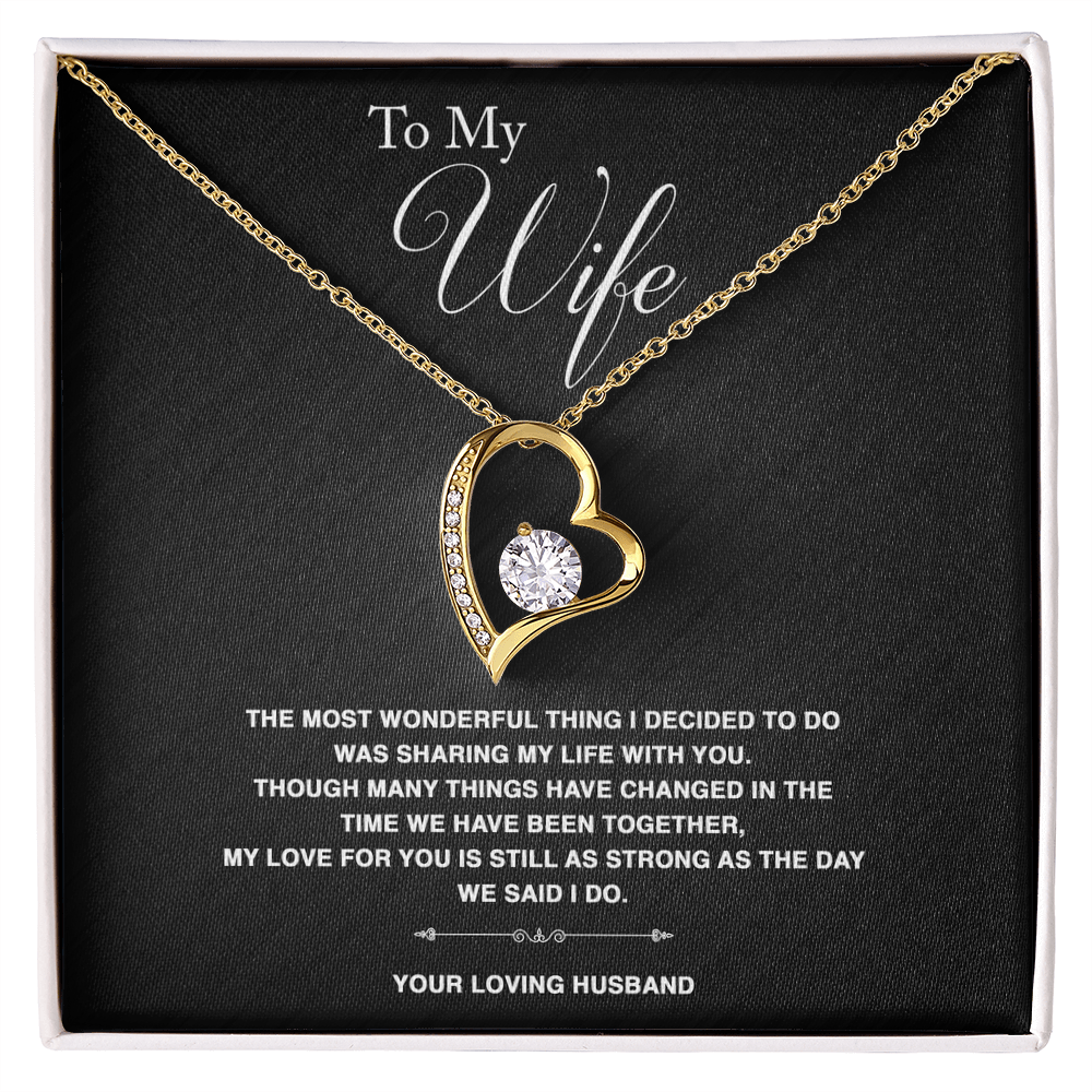 To Wife - "The Most Wonderful Thing" Necklace