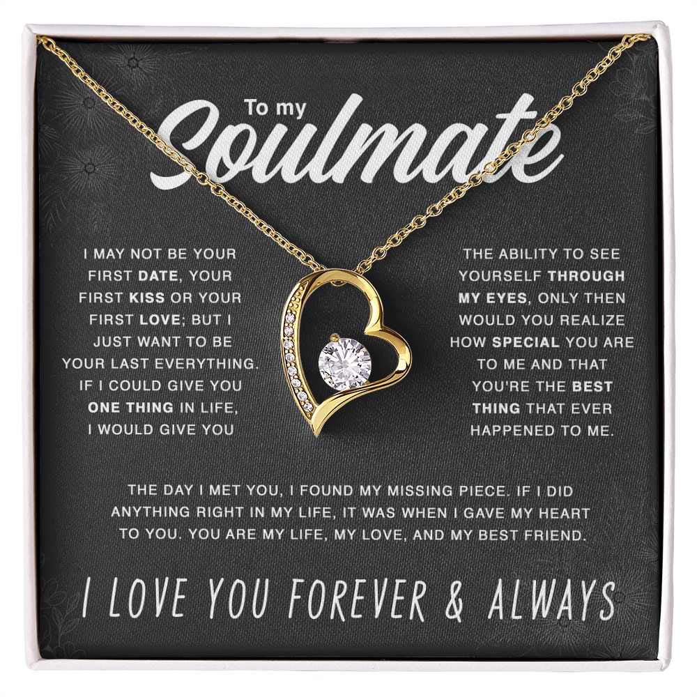 To Soulmate - "You Are My Life" Necklace