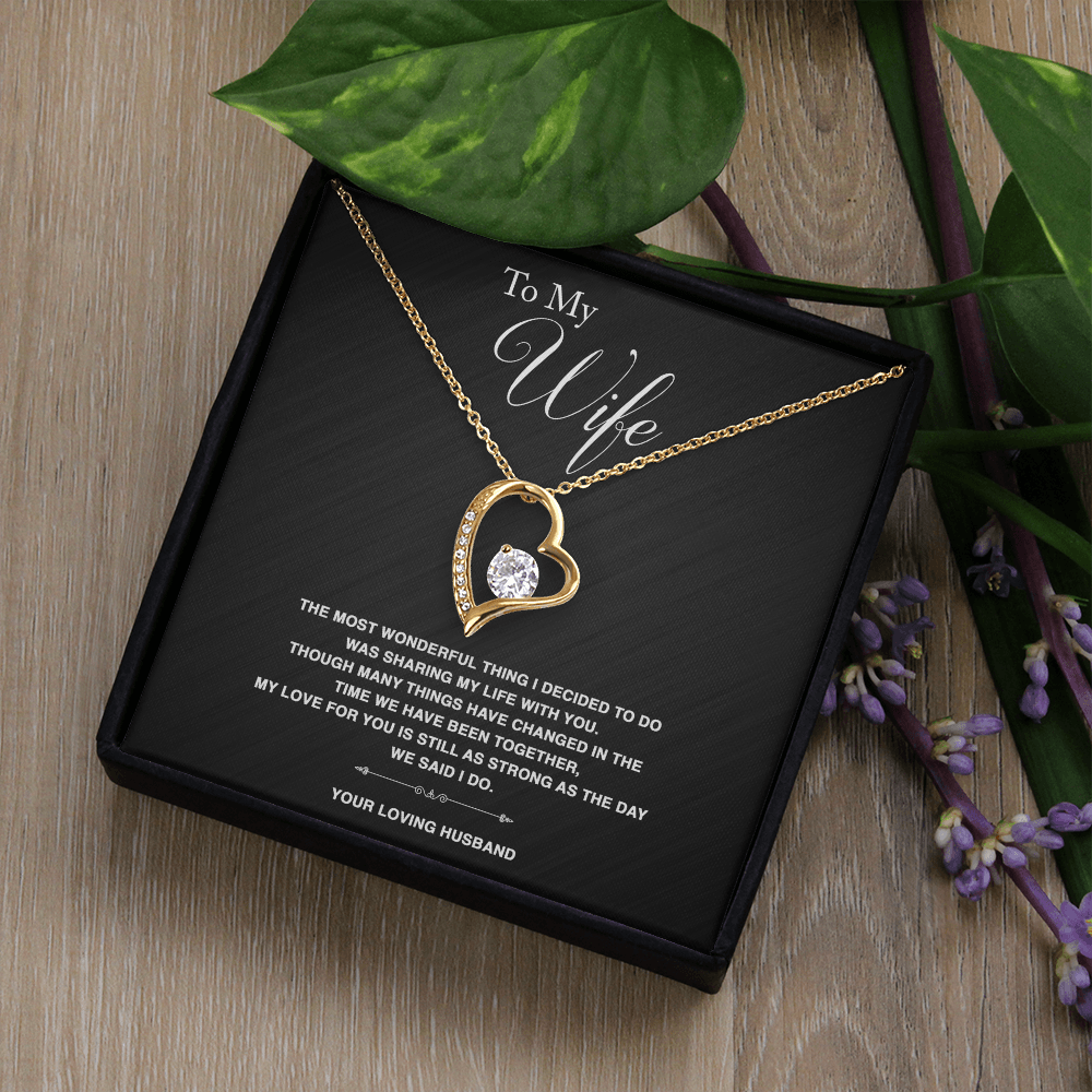 To Wife - "The Most Wonderful Thing" Necklace