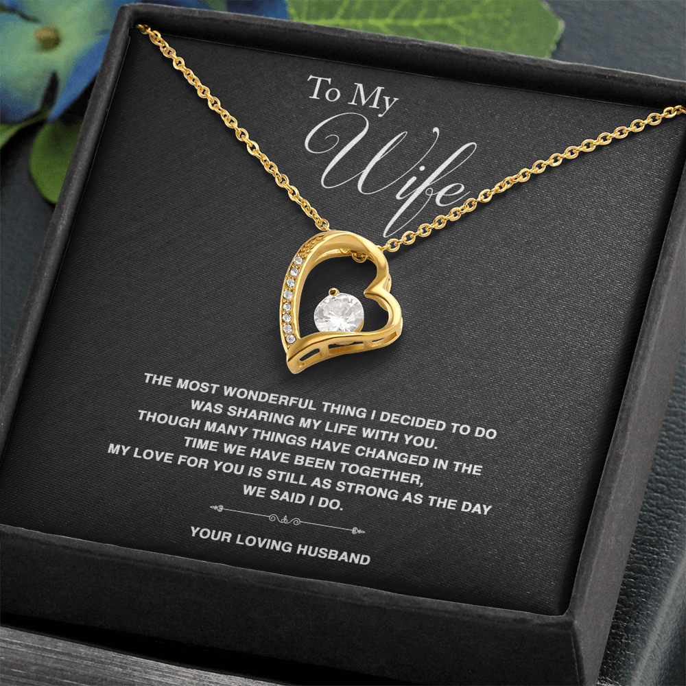 To Wife - "The Most Wonderful Thing" Necklace